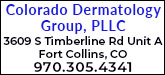 Colorado Dermatology Group, PLLC Sponsorship Banner