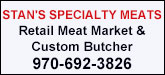 Stan's Specialty Meats Sponsorship Banner